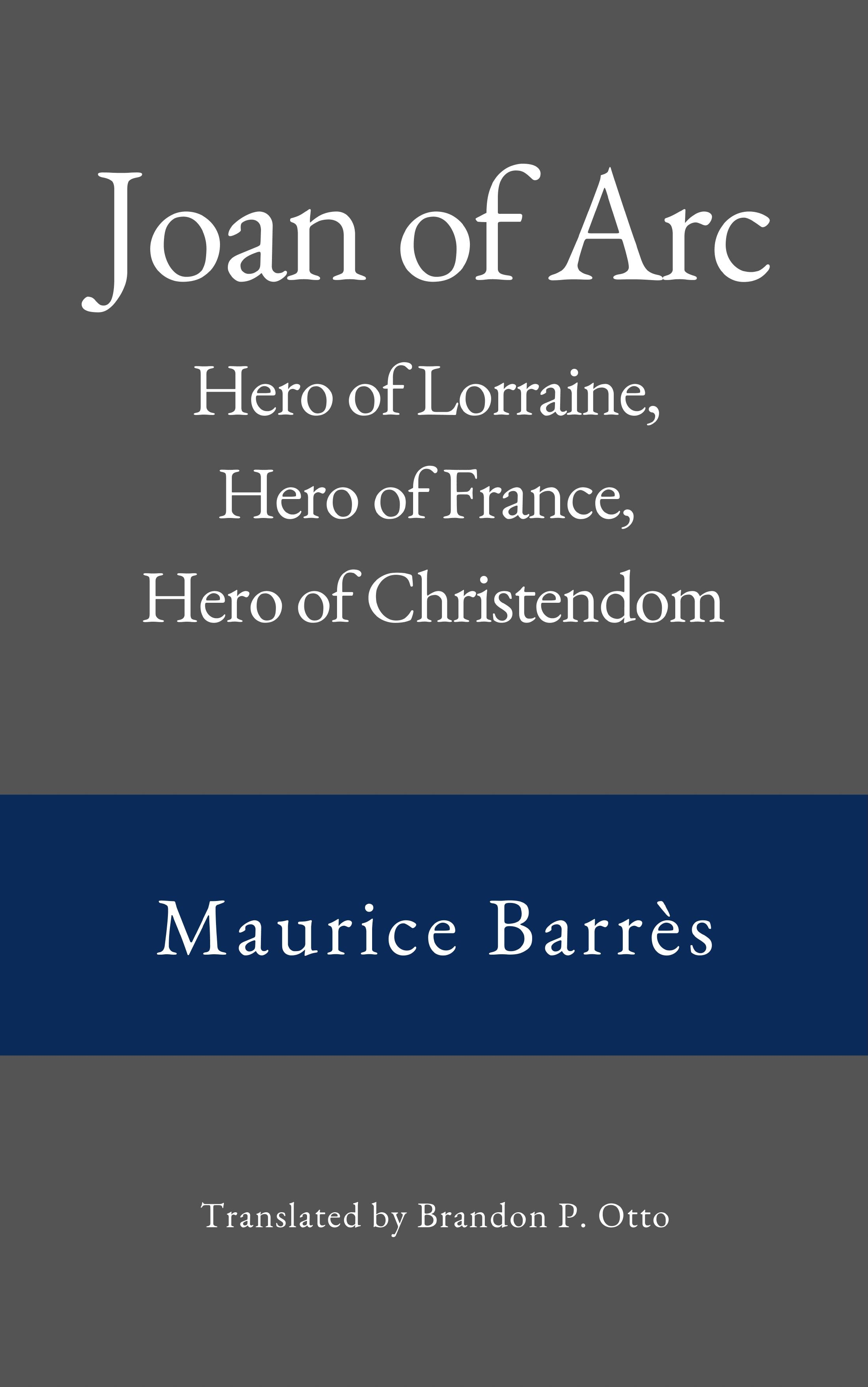 Maurice Barrès, Joan of Arc